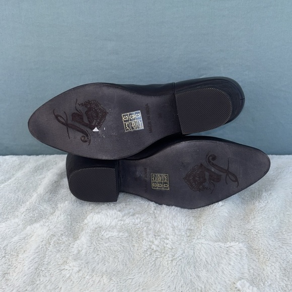 EUC Free People Black Chelsea Ankle Boots with Pointed Toe EU 36 Leather Western - Picture 7 of 10